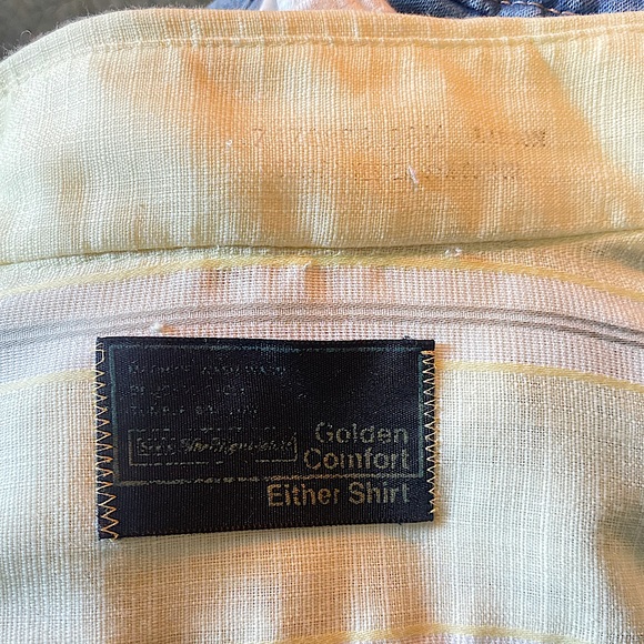 Vintage Striped Sears The Men’s Store Short Sleeve Shirt - Picture 4 of 8